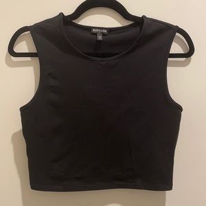 NWT Express Black Crop Top
